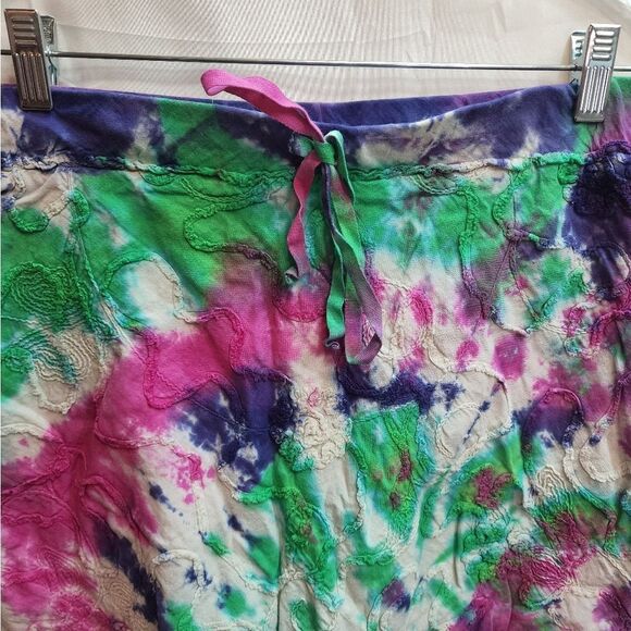 Max Studio Tie Dye Textured Cotton Skirt Size Small - Picture 3 of 8